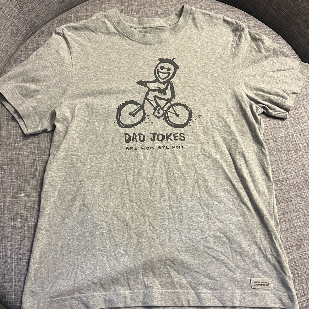 Life Is Good Gray Motivational T-Shirt - Picture 6 of 10